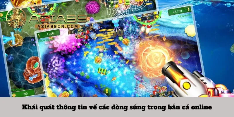 Khái quát thông tin về các dòng súng trong bắn cá online